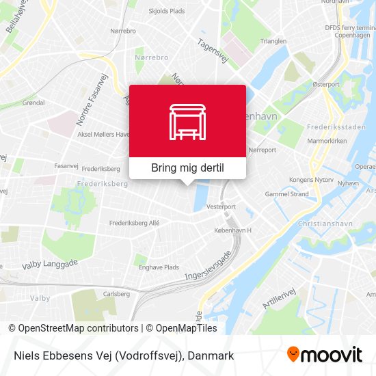 Niels Ebbesens Vej (Vodroffsvej) kort