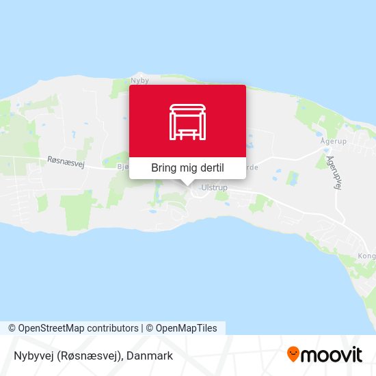 Nybyvej (Røsnæsvej) kort