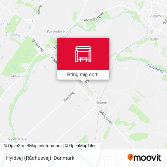 Hyldvej (Rådhusvej) kort