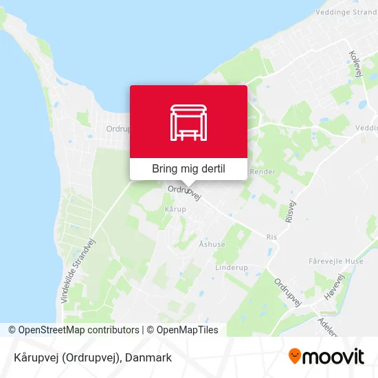 Kårupvej (Ordrupvej) kort