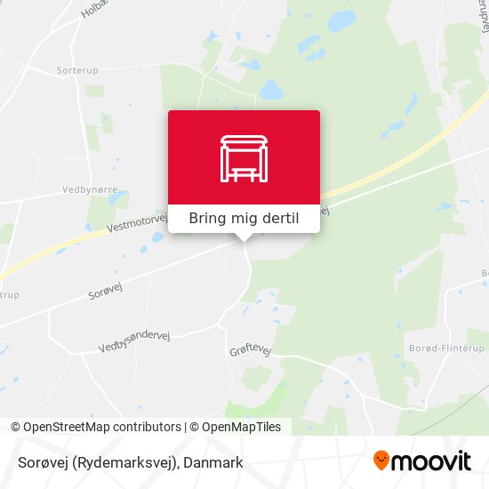 Sorøvej (Rydemarksvej) kort