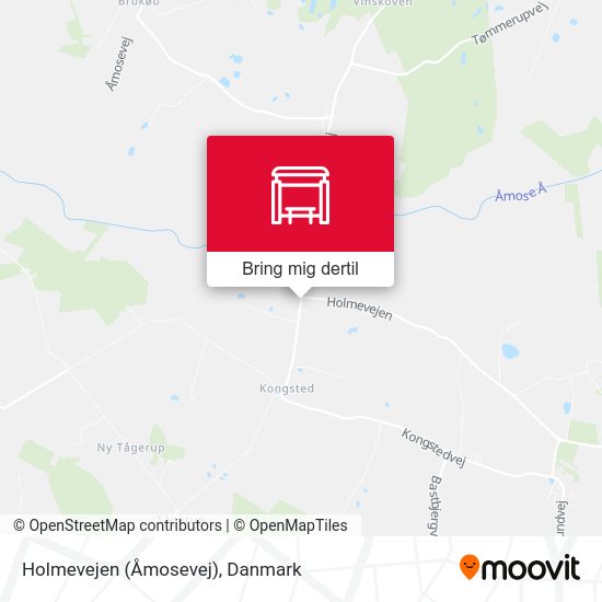 Holmevejen (Åmosevej) kort