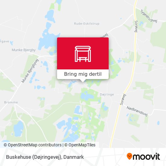 Buskehuse (Døjringevej) kort