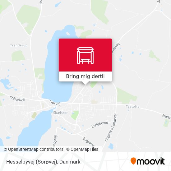 Hesselbyvej (Sorøvej) kort