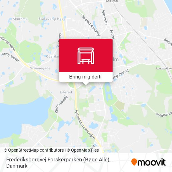 Frederiksborgvej Forskerparken (Bøge Allé) kort