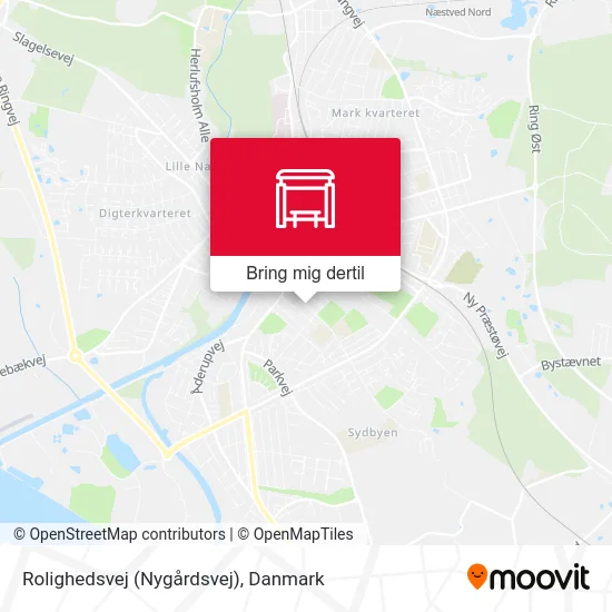 Rolighedsvej (Nygårdsvej) kort