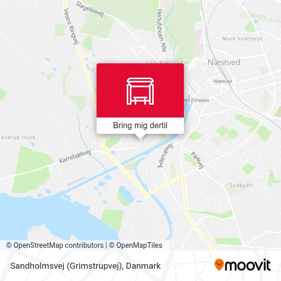 Sandholmsvej (Grimstrupvej) kort