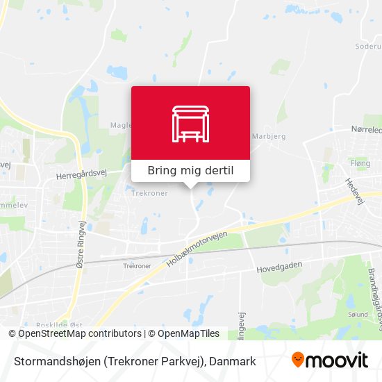 Stormandshøjen (Trekroner Parkvej) kort