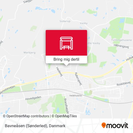 Bavneåsen (Sønderled) kort