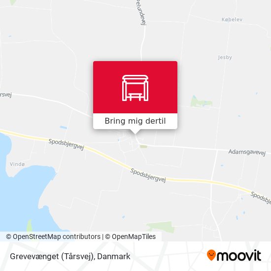 Grevevænget (Tårsvej) kort