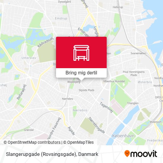 Slangerupgade (Rovsingsgade) kort