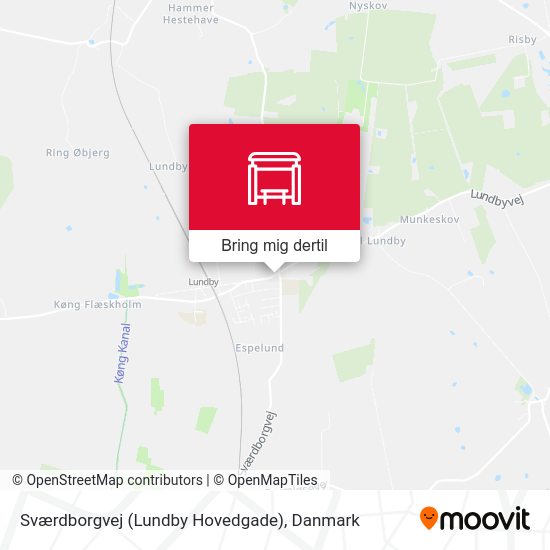 Sværdborgvej (Lundby Hovedgade) kort