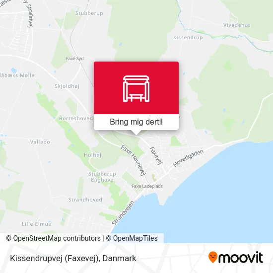 Kissendrupvej (Faxevej) kort