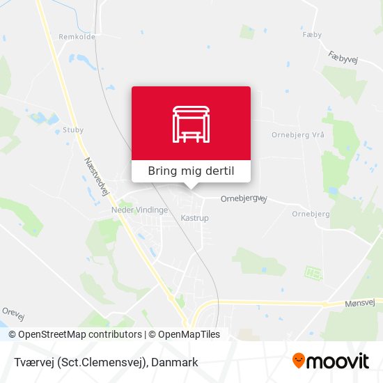 Tværvej (Sct.Clemensvej) kort