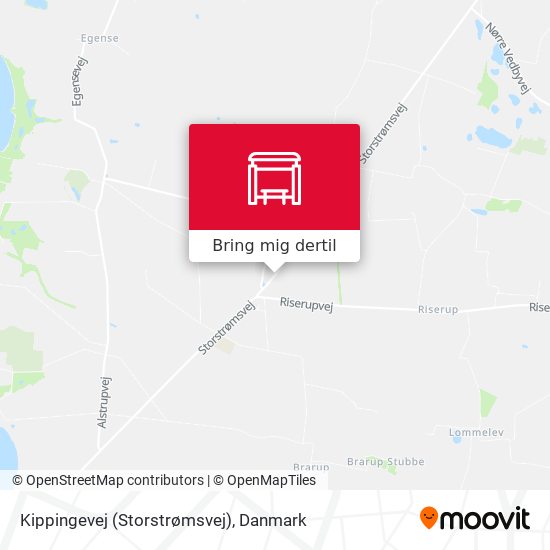 Kippingevej (Storstrømsvej) kort