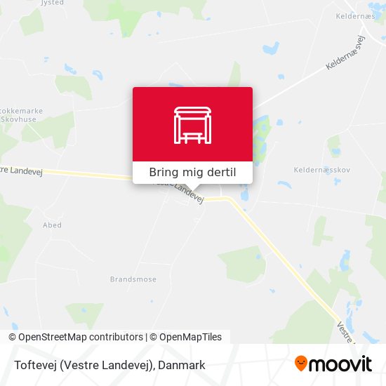 Toftevej (Vestre Landevej) kort