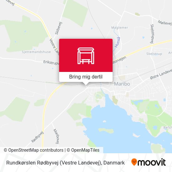 Rundkørslen Rødbyvej (Vestre Landevej) kort