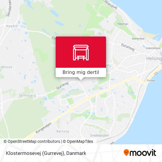 Klostermosevej (Gurrevej) kort