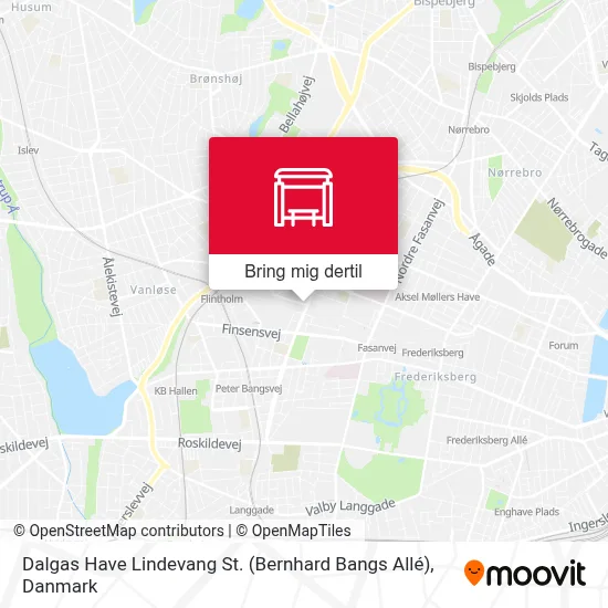 Dalgas Have Lindevang St. (Bernhard Bangs Allé) kort