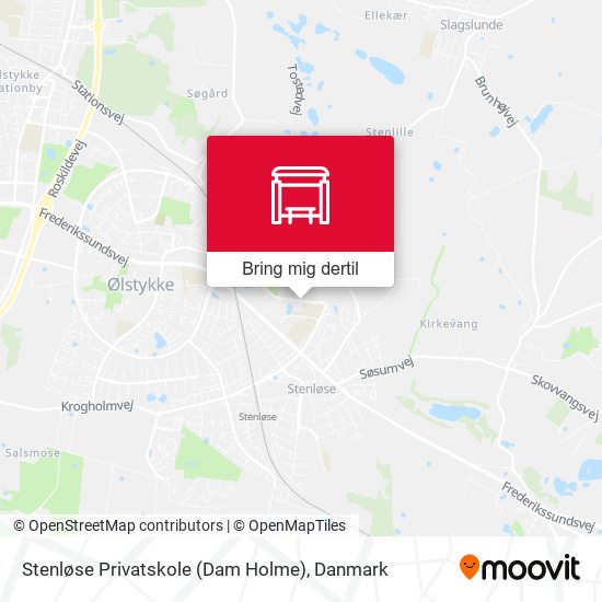 Stenløse Privatskole (Dam Holme) kort