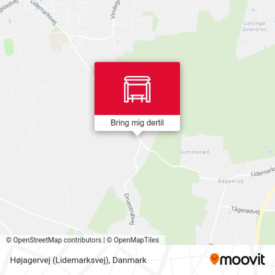 Højagervej (Lidemarksvej) kort
