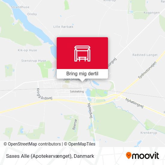 Saxes Alle (Apotekervænget) kort