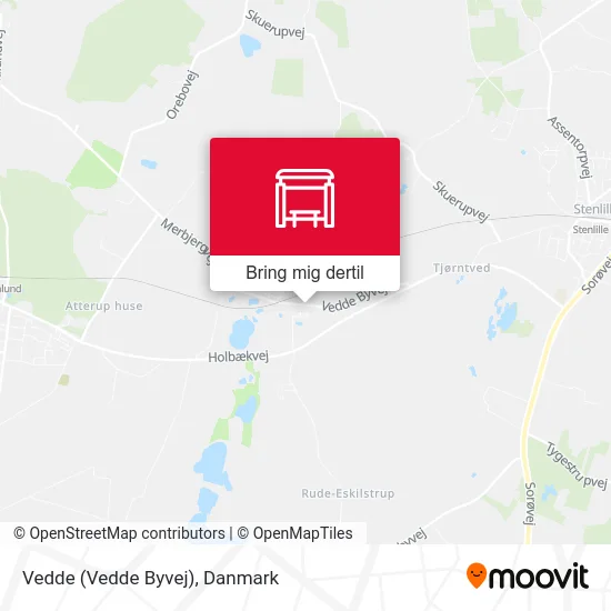 Vedde (Vedde Byvej) kort