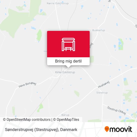 Sønderstrupvej (Stestrupvej) kort