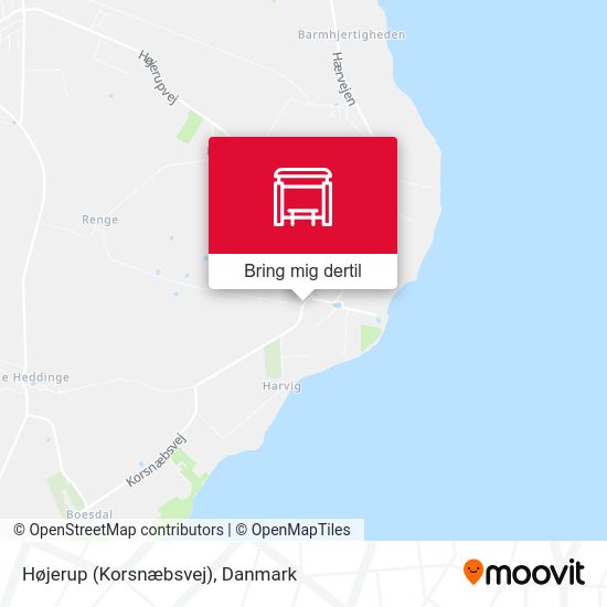Højerup (Korsnæbsvej) kort
