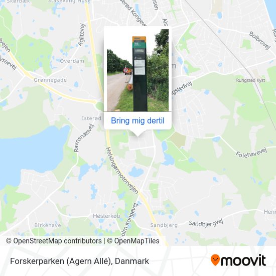 Forskerparken (Agern Allé) kort