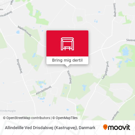 Allindelille Ved Drisdalsvej (Kastrupvej) kort