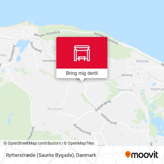 Rytterstræde (Saunte Bygade) kort