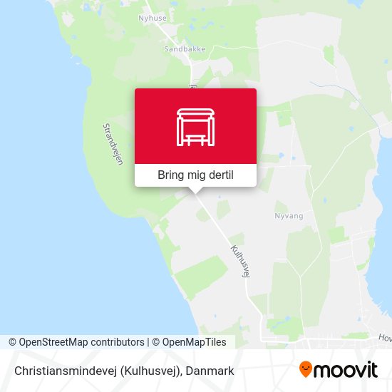 Christiansmindevej (Kulhusvej) kort