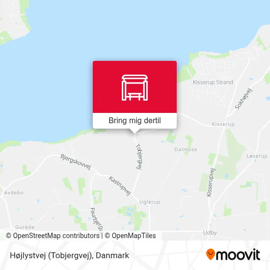 Højlystvej (Tobjergvej) kort