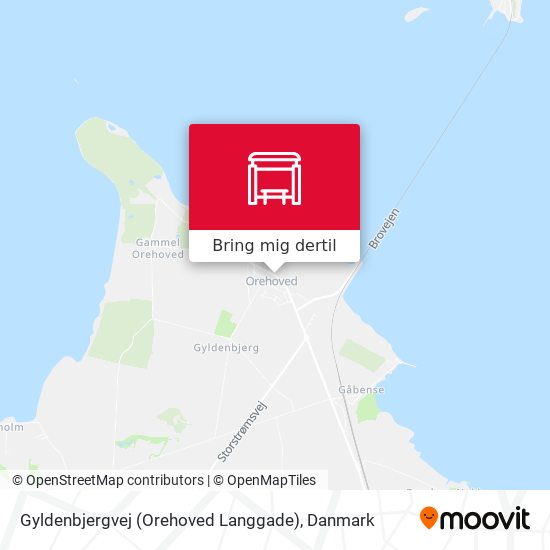 Gyldenbjergvej (Orehoved Langgade) kort
