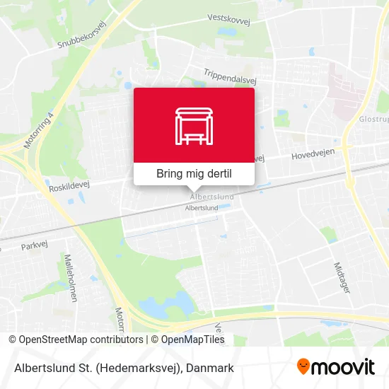 Albertslund St. (Hedemarksvej) kort