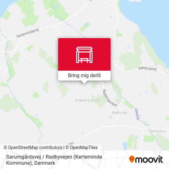 Sarumgårdsvej / Radbyvejen (Kerteminde Kommune) kort