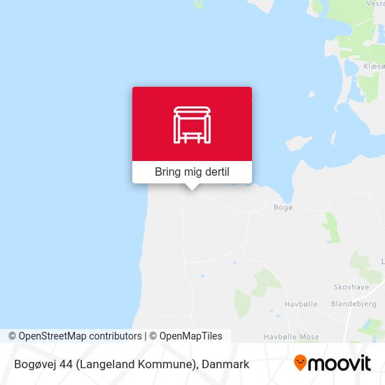 Bogøvej 44 (Langeland Kommune) kort