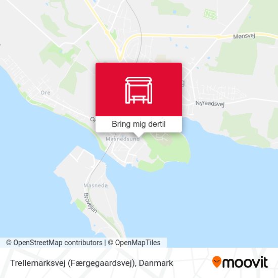 Trellemarksvej (Færgegaardsvej) kort