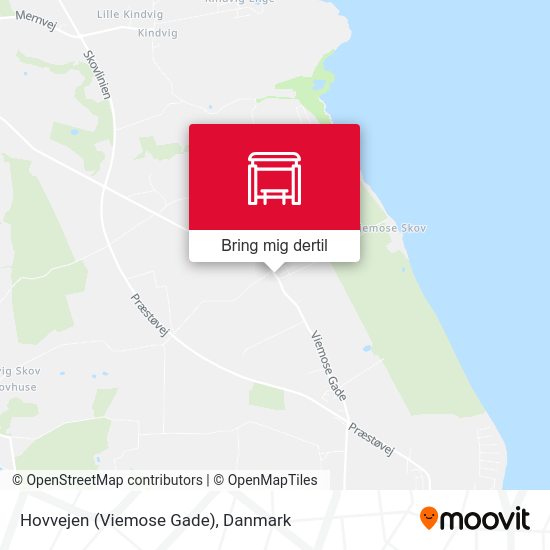 Hovvejen (Viemose Gade) kort