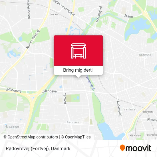Rødovrevej (Fortvej) kort