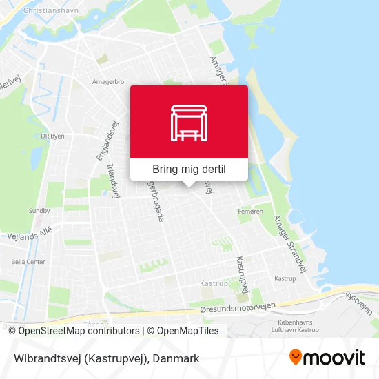 Wibrandtsvej (Kastrupvej) kort