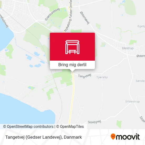 Tangetvej (Gedser Landevej) kort