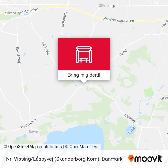 Nr. Vissing / Låsbyvej (Skanderborg Kom) kort