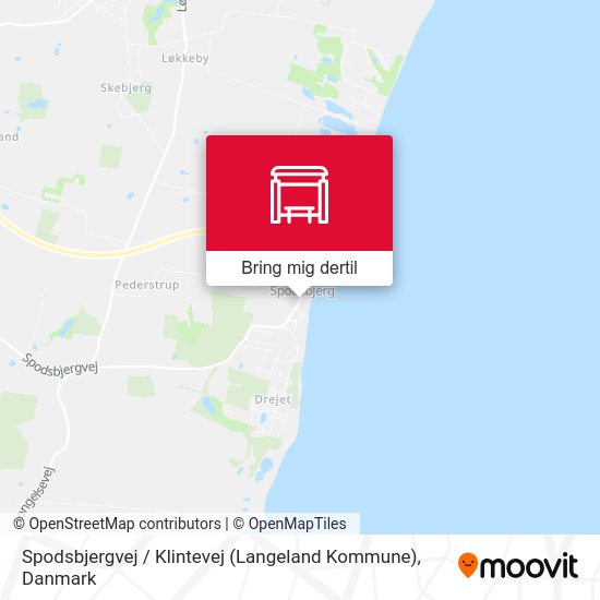 Spodsbjergvej / Klintevej (Langeland Kommune) kort