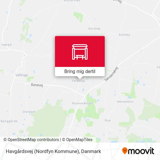 Havgårdsvej (Nordfyn Kommune) kort