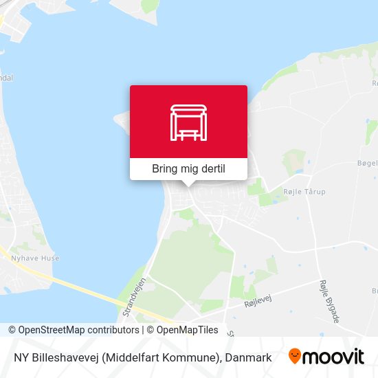 NY Billeshavevej (Middelfart Kommune) kort
