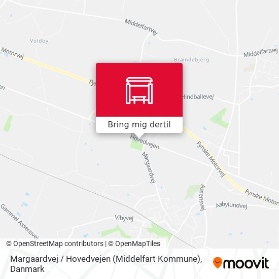 Margaardvej / Hovedvejen (Middelfart Kommune) kort
