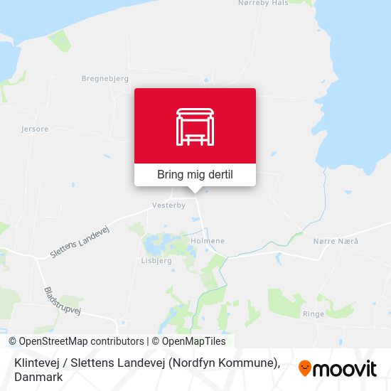 Klintevej / Slettens Landevej (Nordfyn Kommune) kort
