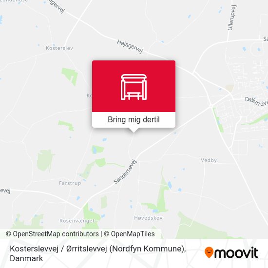 Kosterslevvej / Ørritslevvej (Nordfyn Kommune) kort